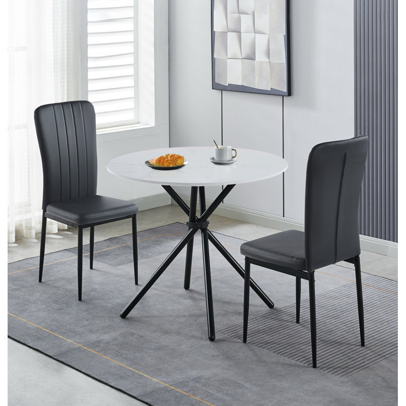 Rumaldo 2 - Person Dining Set, White