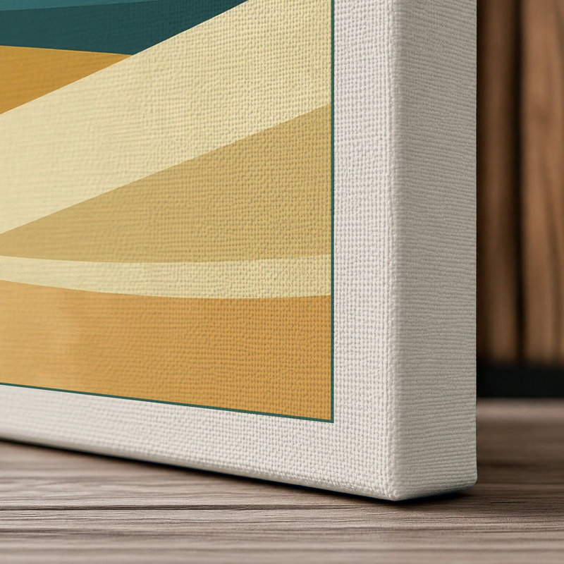 Lighthouse on the Dunes Minimalist - Wrapped Canvas, 24x16 - 61.0 x 40.6 cm, Cream Border