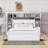 Vytis Queen Size Wooden Platform Bed With 4 Drawers and Headboard-1639656375