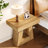 Set Of 2 Modern 24" 2-Tier Side Tables, Narrow Wooden End Tables With Trapezoid Base & Farmhouse Wood-Grain Finish-63231526