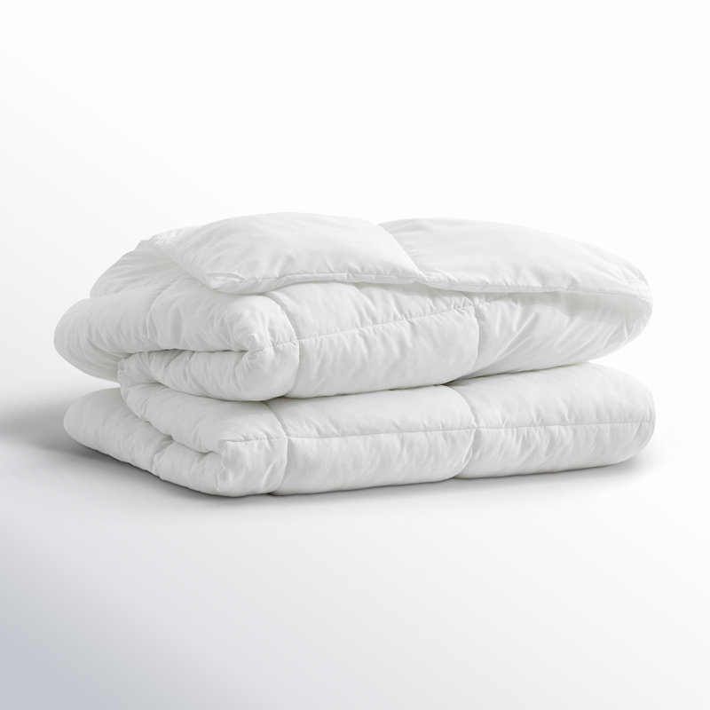 Édredon en duvet synthétique Wayfair Sleep, Très grand, Blanc