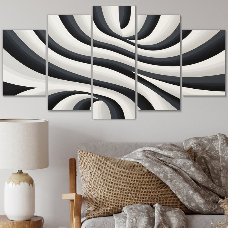 Colesyn - art mural moderne sur toile - 5 panneaux