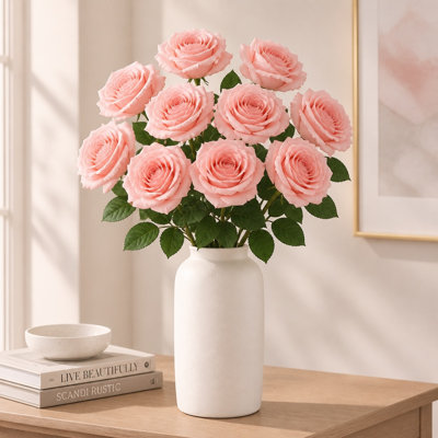 Artificial Silk Flower Arrangement - Realistic Home Decor