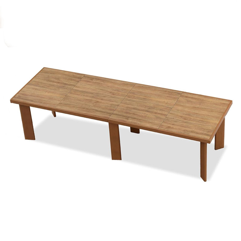 Aluminum Dining Table, 29.92" H x 125.98" W x 33.46" D