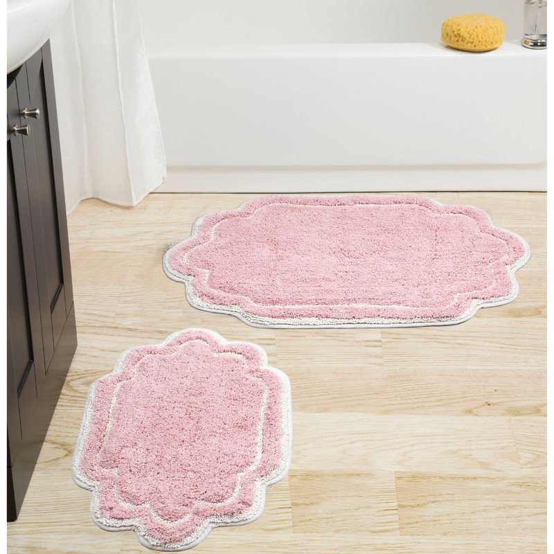 Tapis pour salle de bain Dobrinka, Rose