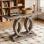 Console de 55 pouces avec base géométrique - forme en C double