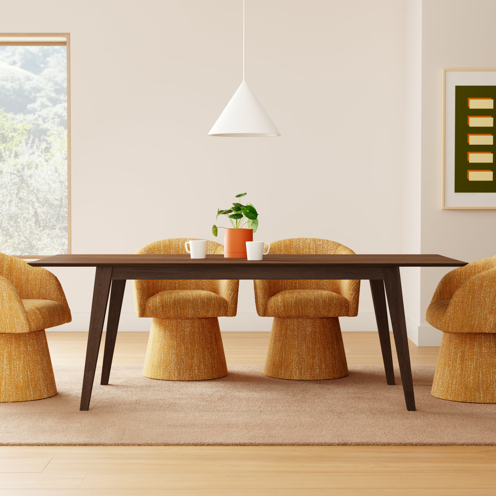 Brimmer 86.6'' Dining Table