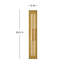 Cecily 2 - Light Dimmable Heritage Brass Flush Mounted Sconce