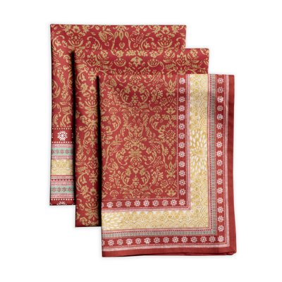 Chemin de table Maison d'Hermine Rosée de Pâques 100 % coton - Double épaisseur - 37 cm x 274 cm
