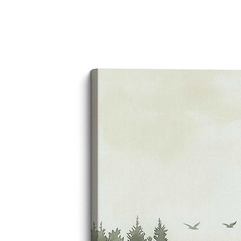 Toile roulée Skyward Silhouettes, H 12 po x l 18 po x P 1,25 po, Toile tendue