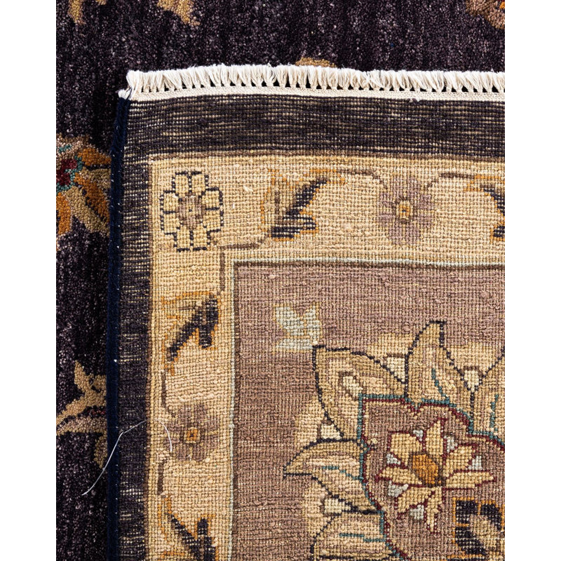 Overdyed One-of-a-Kind Rectangle 9' X 12'7" Hand Knotted Area Rug