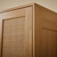 Sumayah Two-door Wardrobe With Natural Rattan Doors