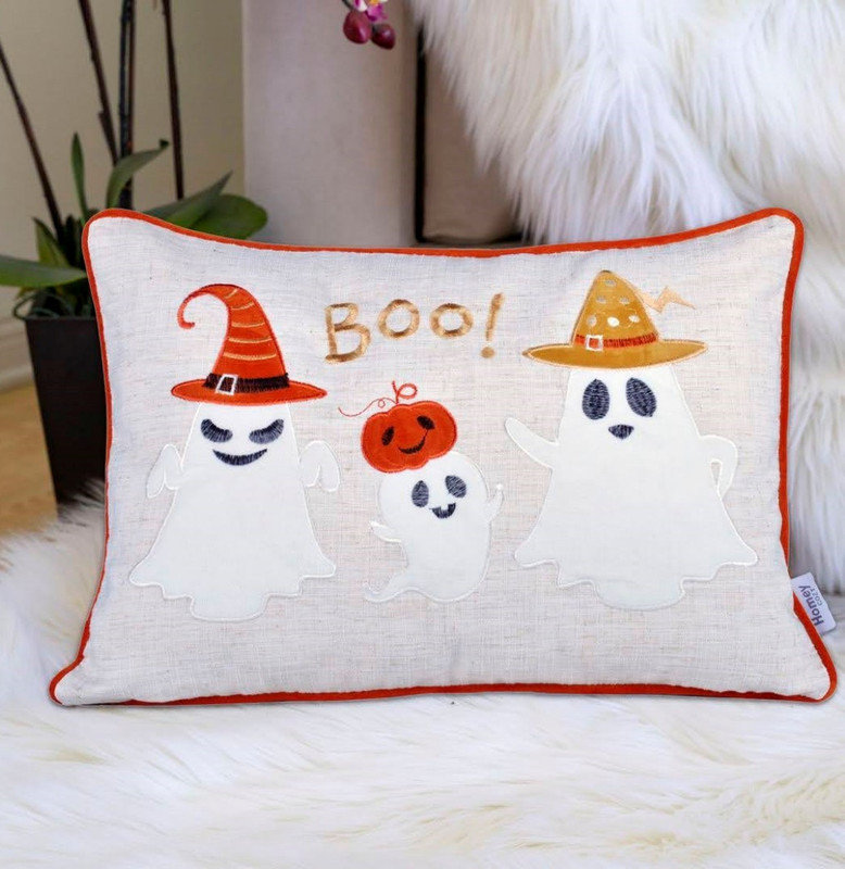 Coussin fantaisie d'Halloween Boo