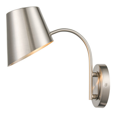 Hiltonia Single Light Iron Dimmable Armed Sconce