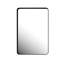 Armoire à pharmacie encastrée en métal noir 20 po x 30 po avec miroir et tablettes réglables