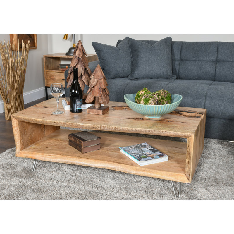 Brytne Solid Wood Top Single Coffee Table