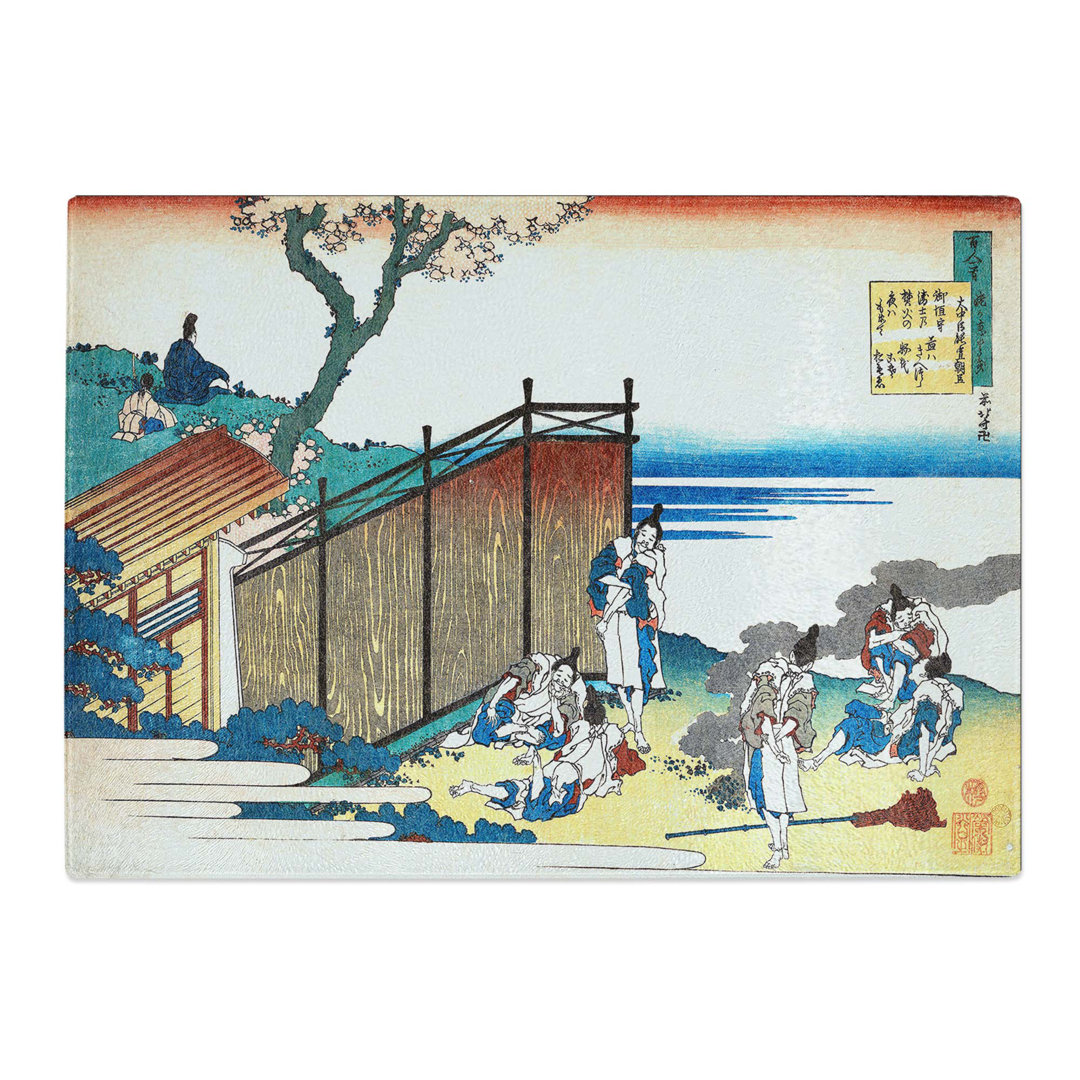 Tempered Glass Resting by Katsushika Hokusai Chopping Board