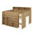 Space-Saving Loft Bed Featuring Built-In Desk, Ample Shelving And Soft LED Illumination-1435857791
