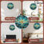 10" Round MDF Wall Clock with Silent Quartz Movement and No-Drill Hanging Hook