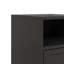Radonna 36cm W Steel Bedside Table-1824185773