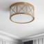 Plafonnier encastré tambour 2 lumières Baity-206826095