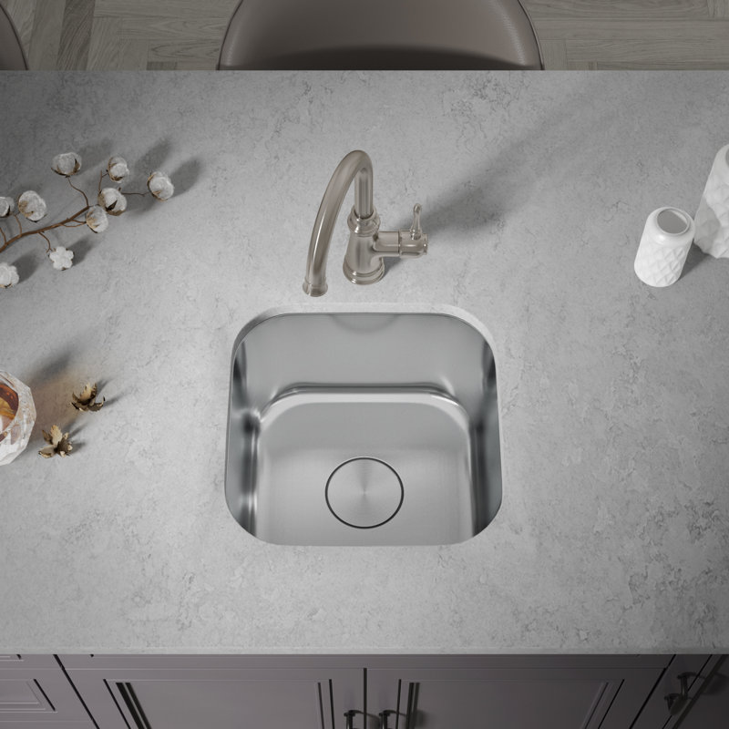 16'' L Single Bowl Stainless Steel Kitchen Sink