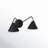 Dale 2-Light LED Wall Sconce - Textured Matte Black Shade Finish-224472052