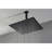 16" Matte Black Luxury Shower Head For Bathroom - Simulates Natural Rainfall With Self-Cleaning Nozzle, Compatible American Standard Pipe Connections And All Arms Brings Feeling, Suits-127299558