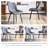 Modern Dining Chairs Faux Leather Upholstered Kitchen Chairs Side Chair With Metal Legs-51228636