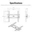 Angelino Symple Stuff Single Screen Wall Mount