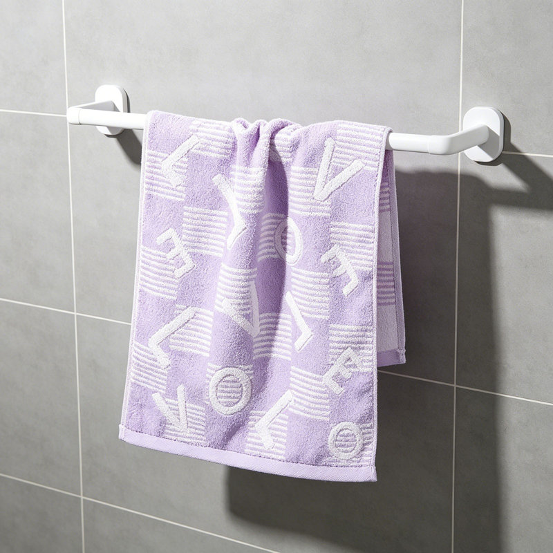 Soft Absorbent Quick Dry Face Towel, Lint Free Hand Towel And Facial Washcloth For Daily Home Use, 13.4x26.8in Purple, Purple