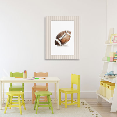 Toile de football rétro, design par Christine Simpson Art
