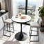 Round Marble Top Metal Base Dining Table