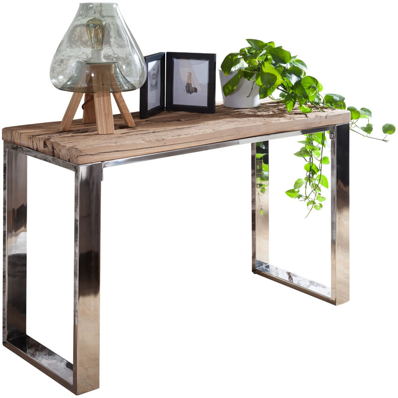 Delafield 115cm Solid Wood Top Console Table