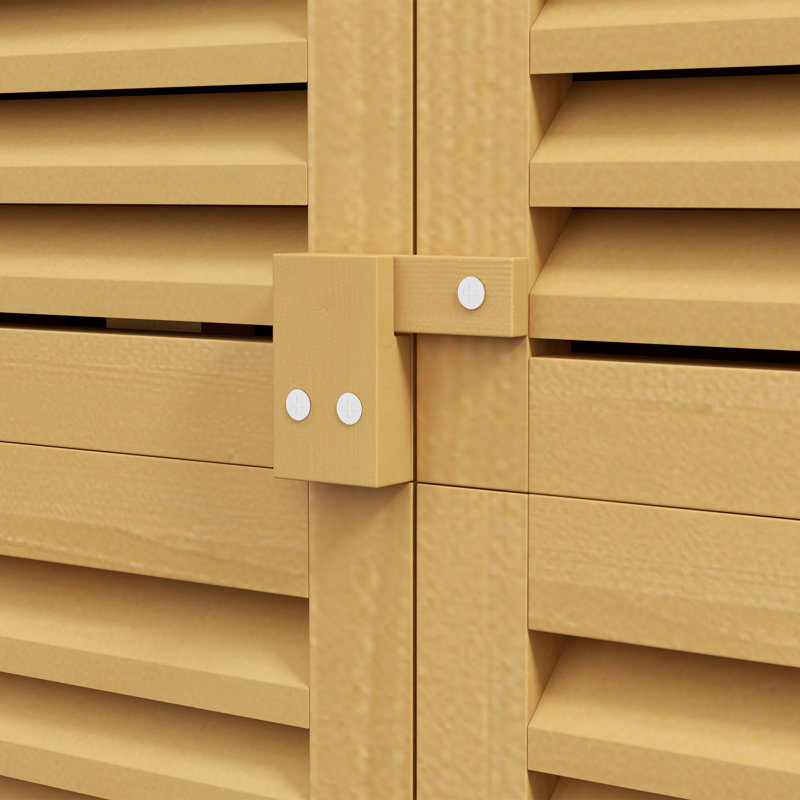 Armoire de rangement d'extérieur en bois 5 pi x 3 pi Outsunny