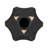 Textured Geometric Orb, Black-1209314499