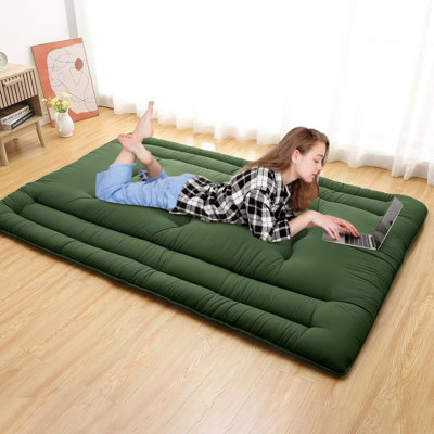Foldable Japanese Futon Mattress Floor Mattress Folding Floor Lounger Roll Up Camping Mattress Tatami Mat for House Guest
