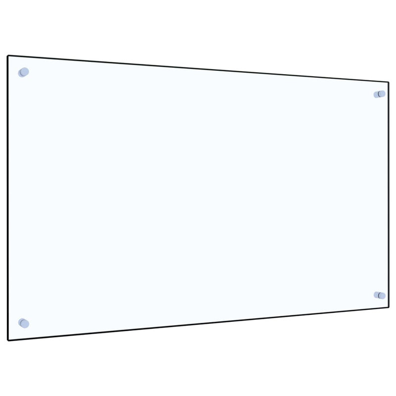 Howland Glass Peel and Stick Field Tile, Transparent, 60cm H x 100cm W