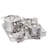 Origami 2SD-13 Large Kitchen Sliding Pullout Cabinet Storage Organizer, Silver, 2 Pack