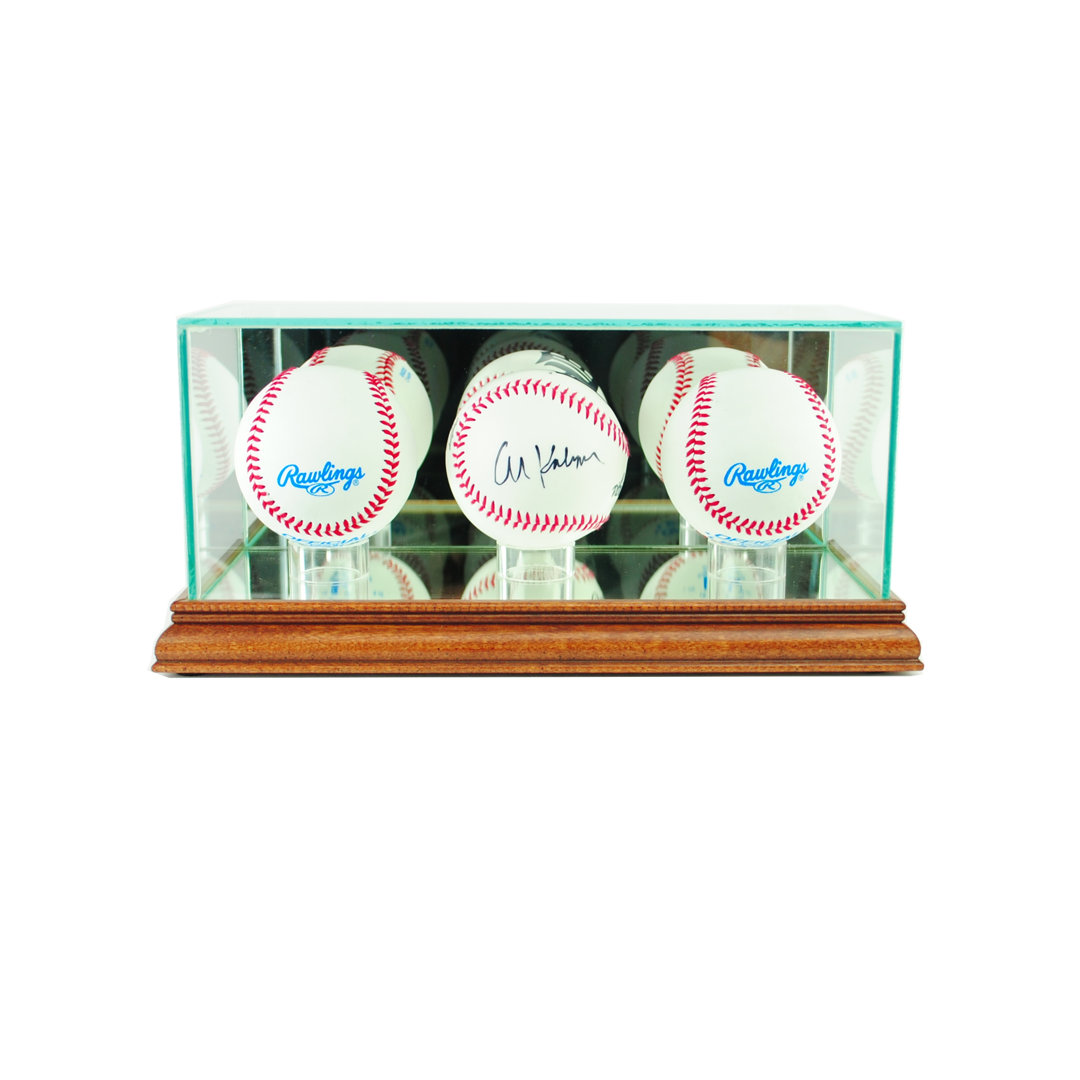 Triple Baseball Display Case Perfect Cases and Frames 