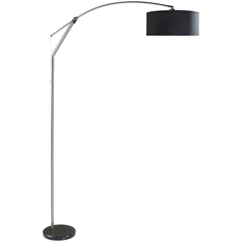 81"H BLACK ARCH WITH ADJUSTABLE BODY FLOOR LAMP (1PC/CTN) (3.03/24.96)
