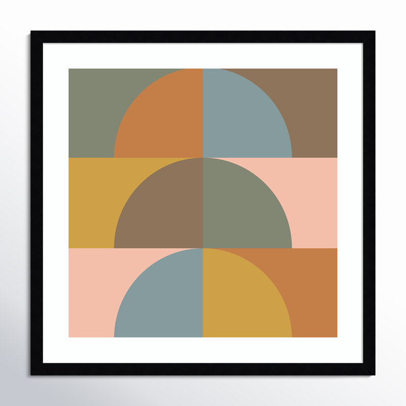 Autumn Vibes by Beth Vassalo, 19.38" H x 19.38" W x 0.875" D, Noir Black Framed