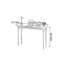 Walnut Narrow Strip Depth 15.74-inch Writing Desk-1910475308