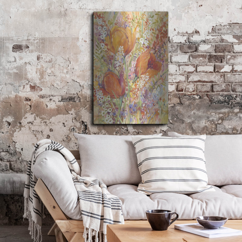 Art mural en métal «Spring Bloom I» par Tim O'Toole, H 36 po x l 24 po