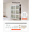 Porte coulissante 72 po (double 37 po) x 80 po 3 portes coulissantes en verre givré