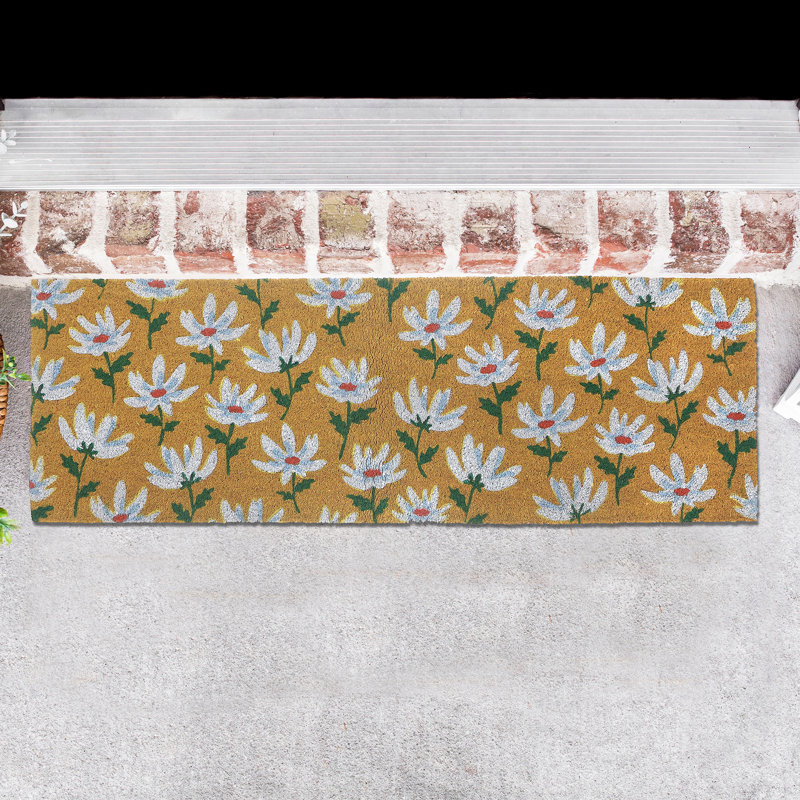 Tapis de porte Coir Shasta Daisy 10 X 30, L 16 po x L 48 po