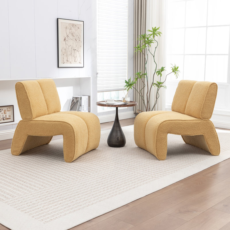 Chaise d'appoint Mathias, Yellow