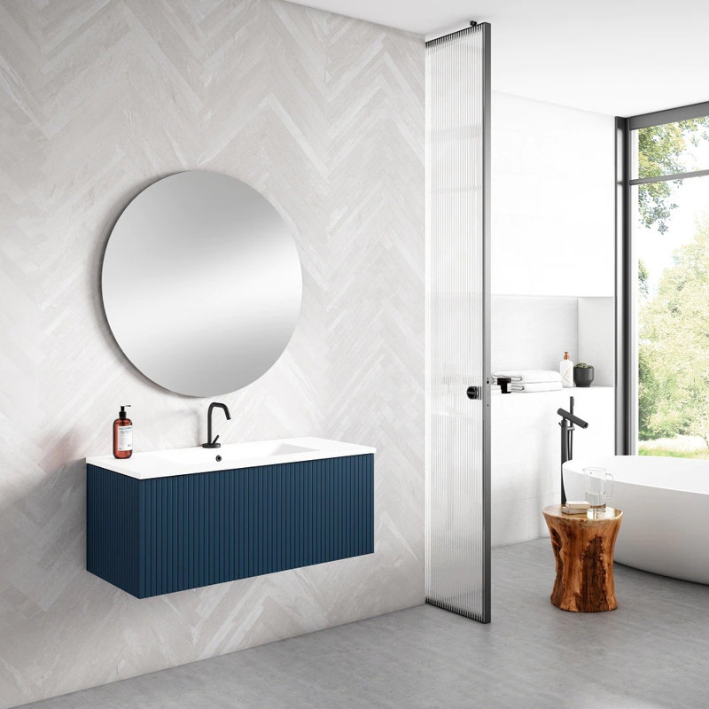 40'' Single Bathroom Vanity Top with Sink, Single