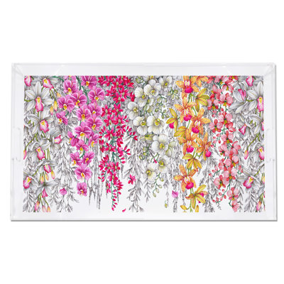 Plateau décoratif Orchid Garden