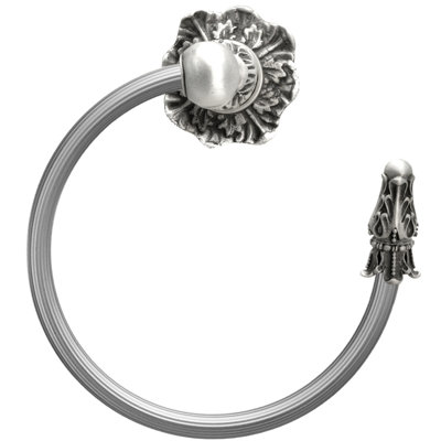 Porte-serviettes en acanthe, anneau de roseau droit, style Renaissance